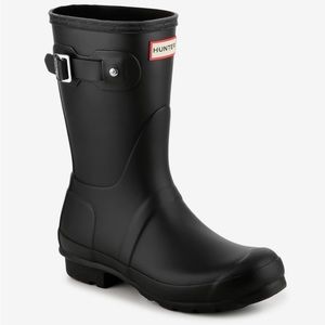 Hunter Original Short Matte Rain Boot Size 7